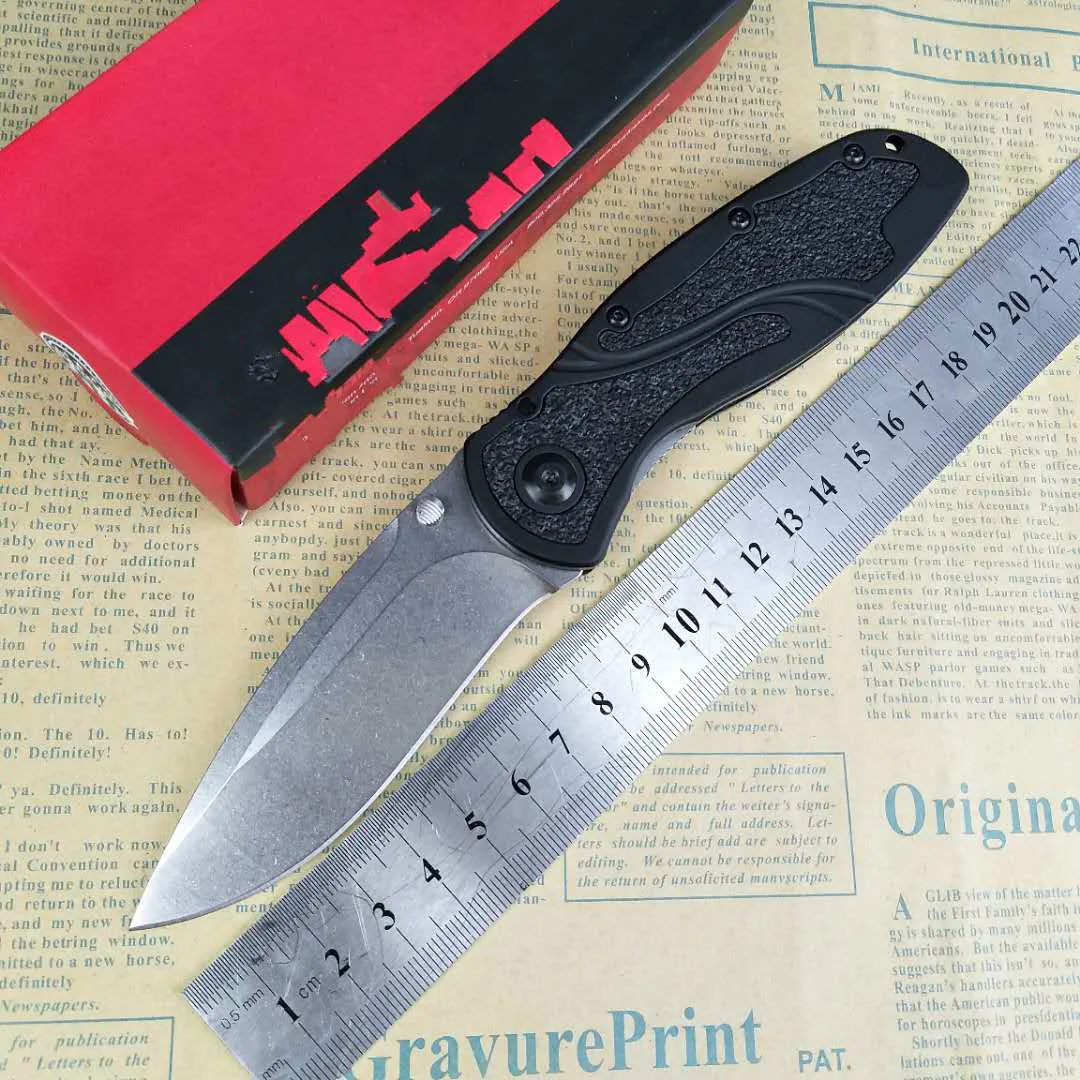 

OEM Quality 1670 S30V blade Black 6061-T6 aluminum Handle with D2 Stonewash Blade Tactical Folding Knife Camping EDC Hand Tool