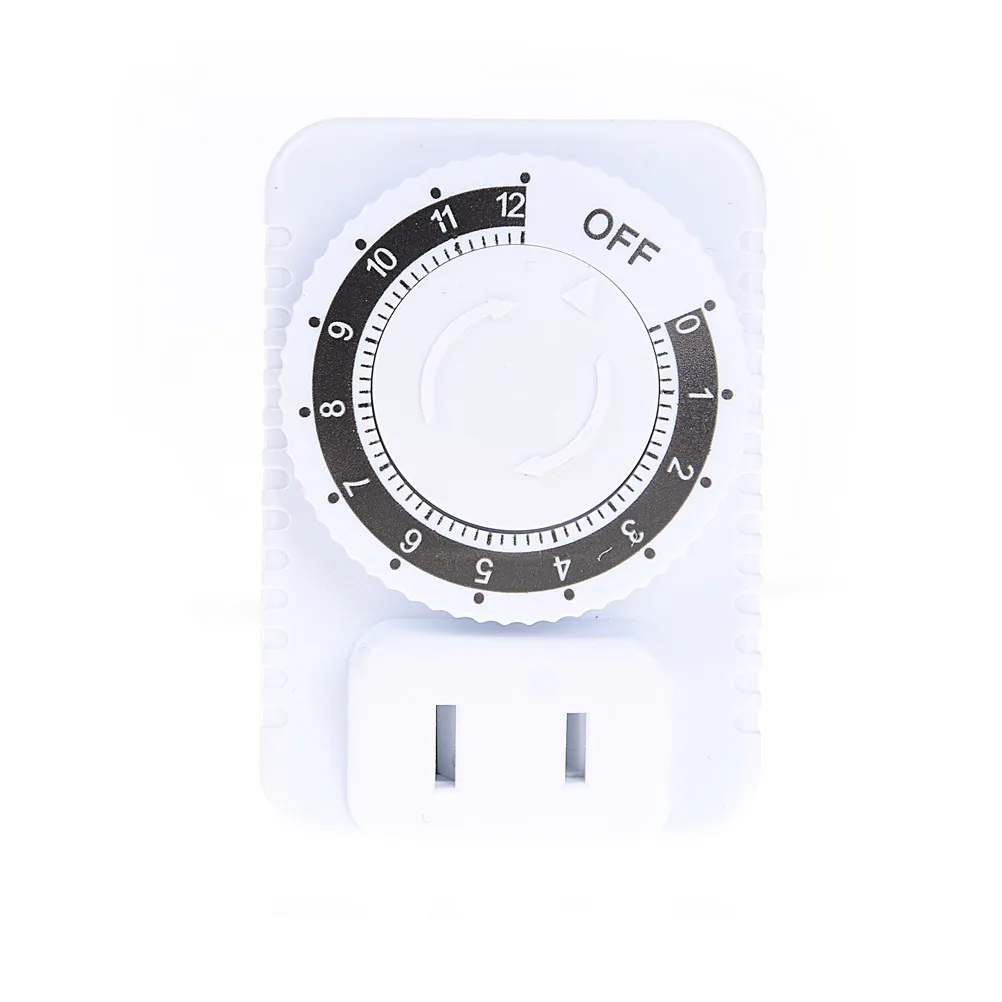 1Pc 12 Hour Timer Siwtch Electrical Mechanical Time Wall Plug Switch