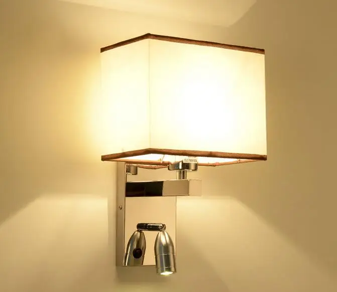 minimalist led stainless steel wall lamp bedside reading room library