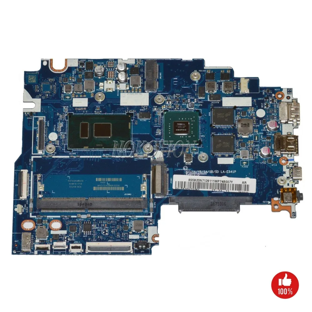 

NOKOTION CIUYA YB SA SB SD LA-E541P 5B20N71261 For Lenovo IdeaPad Flex 5-1570 Laptop Motherboard i7-7500U 2.7GHz CPU 920MX GPU