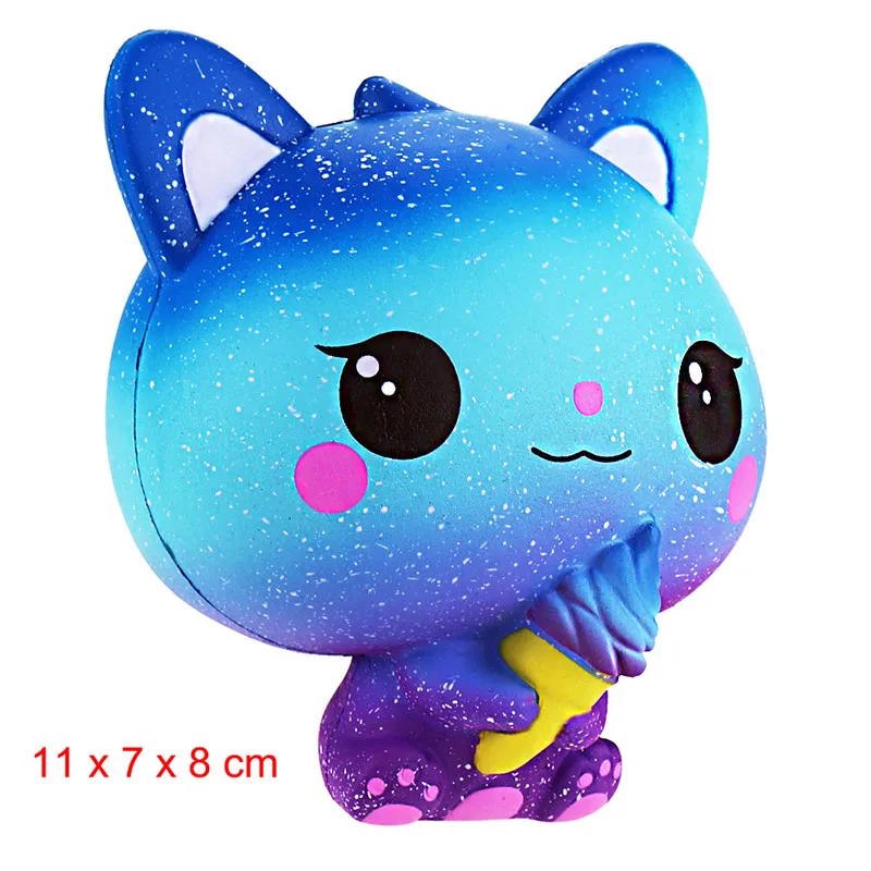 Squishy Slow Rising Jumbo Squeeze Toy Squishi Unicorn Octopus Elk Cat Watermelon Donut Salmon Decompression Toy Squishies 23