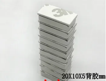 

20x10x5mm with glue tape N35 Strong Bar Cuboid circle Magnets 20mmx10mmx5mm with 3M Double-sided adhesive Permanent magnet 5pc