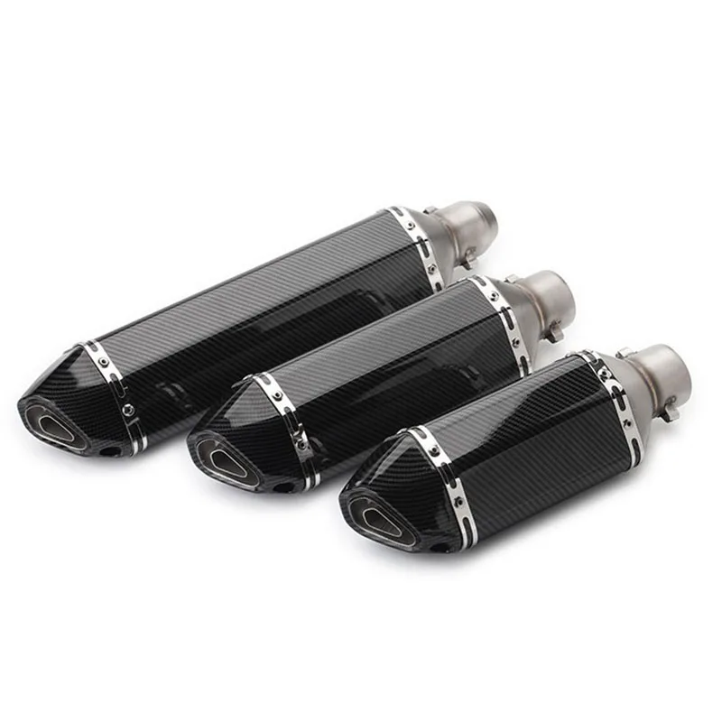 470mm 370mm Universal de Escape de la motocicleta tubo de Escape silenciador con DB asesino pegatina para Ninjia300 Z750 R25 TMAX530 R6 la bici de la suciedad
