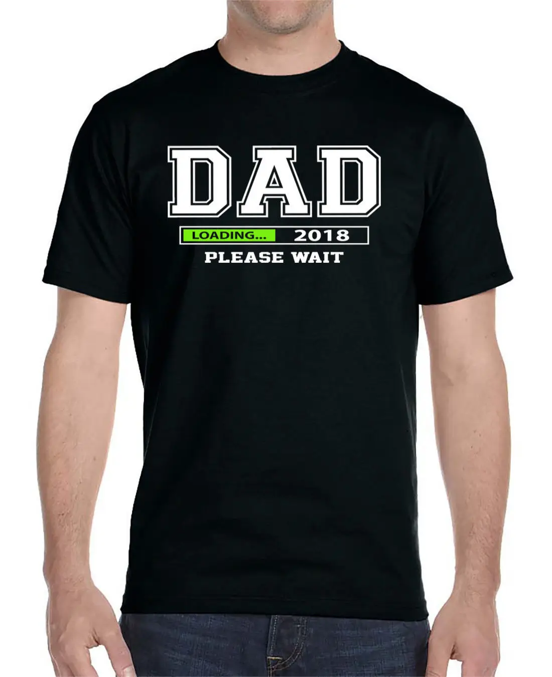 Папа загрузки 2018 унисекс рубашка папа Dad to be Gifts Футболка с принтом для мужчин