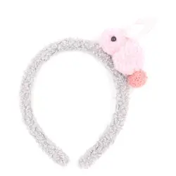 Зимние стерео плюшевый кролик повязки для волос для девочек милый мультфильм резинки для волос обруч Детская Мода Принцесса аксессуары