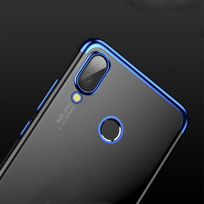Для Huawei Y6 2019 чехол с прозрачным покрытием из ТПУ мягкий тонкий силиконовый для
