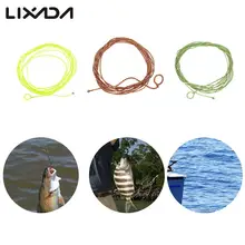 6 футов 182 см рыболовная леска коричневый/желтый/зеленый лидер ловли рыбы нахлыстом с Палантин Кольцо для домашних животных рыболовный инструмент Lineas de pesca