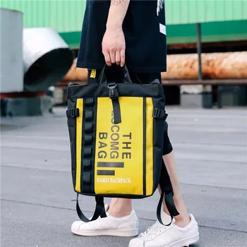 

Trendy double shoulder backpack for man and woman fashionable Oxford cloth bag leisure art unique large backpack