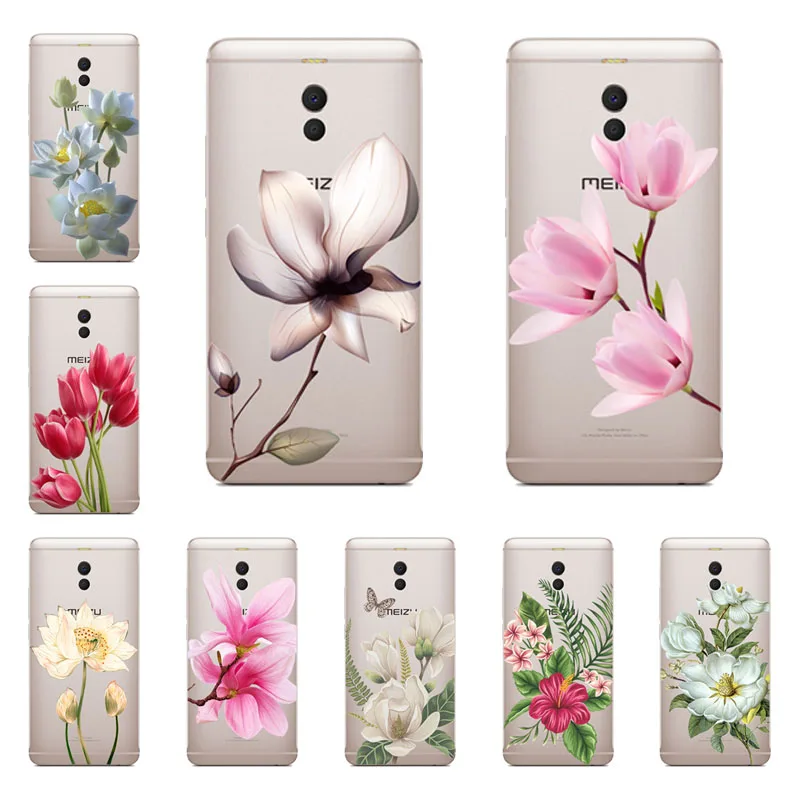 Soft TPU for meizu m3 m5 m6 note m6s Case flower Cover m5s mini m5c Phone protect cases shell |
