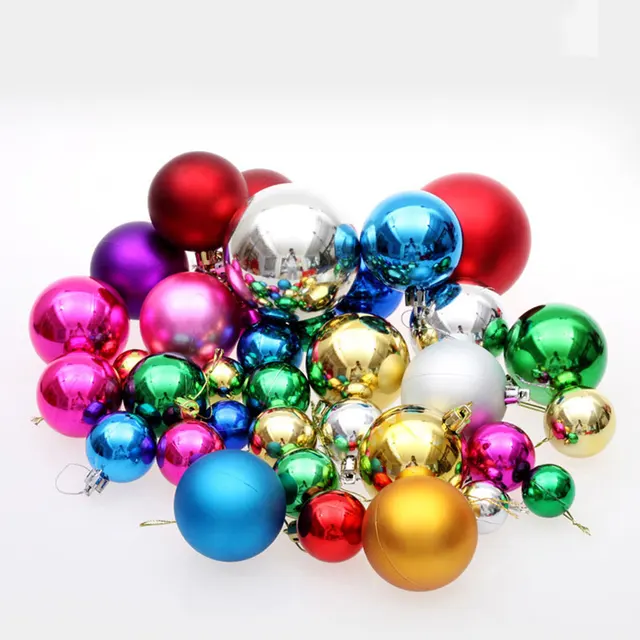 Ball Balls Decorations Stunning 36 Pcslot Big Multicolor Christmas Balls Christmas Decorations Inspiration Ball Balls Decorations Magnificent 36 Pcslot Big Multicolor Christmas Balls Christmas Decorations Inspiration