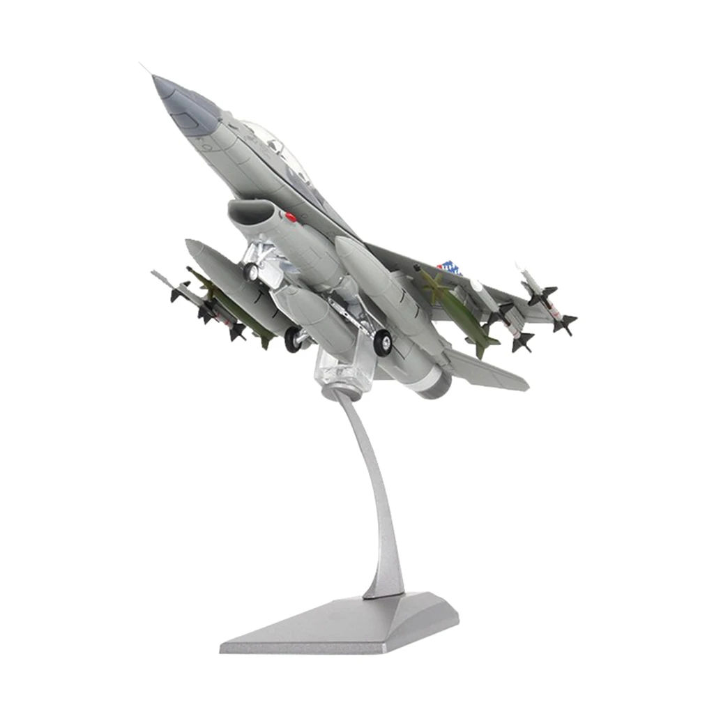 1/72 Diecast Fighter Jet F16D Fighting Falcon Airplane Model Building for Home Office Decor