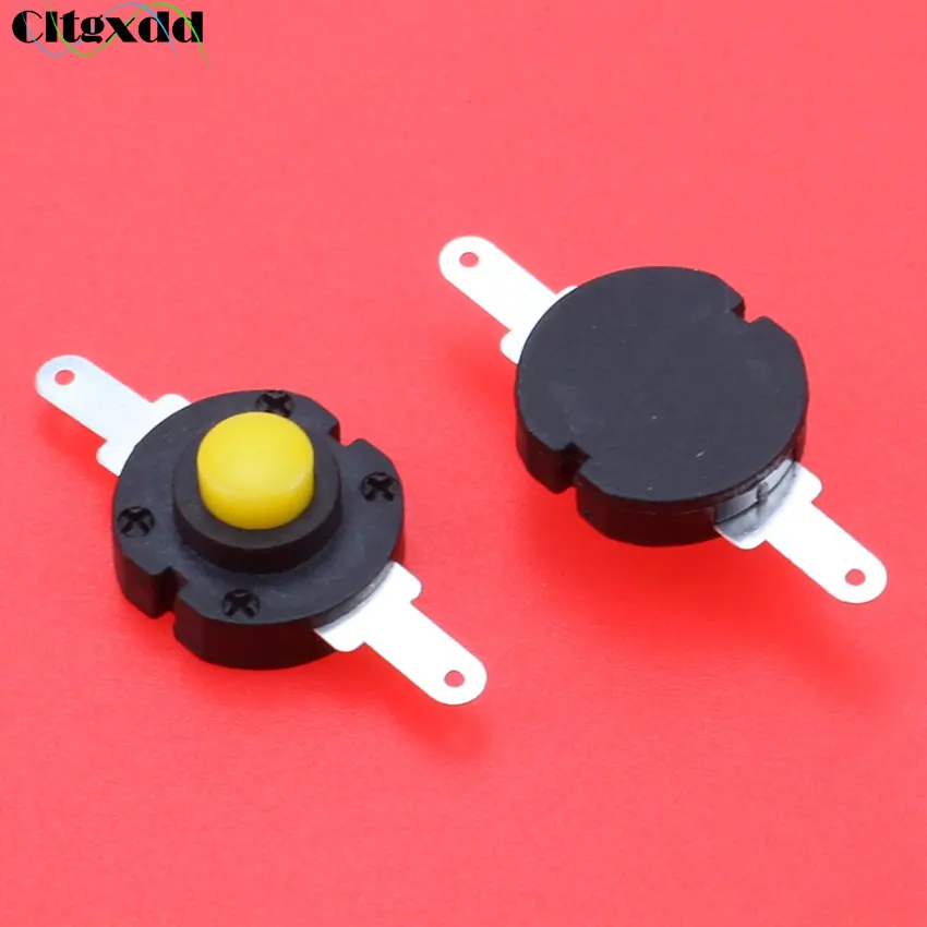 

Cltgxdd 1Pcs Yellow Flashlight Push Button Switches Self Locking DC 1A 30V ON-OFF Mini Torch Button Switch