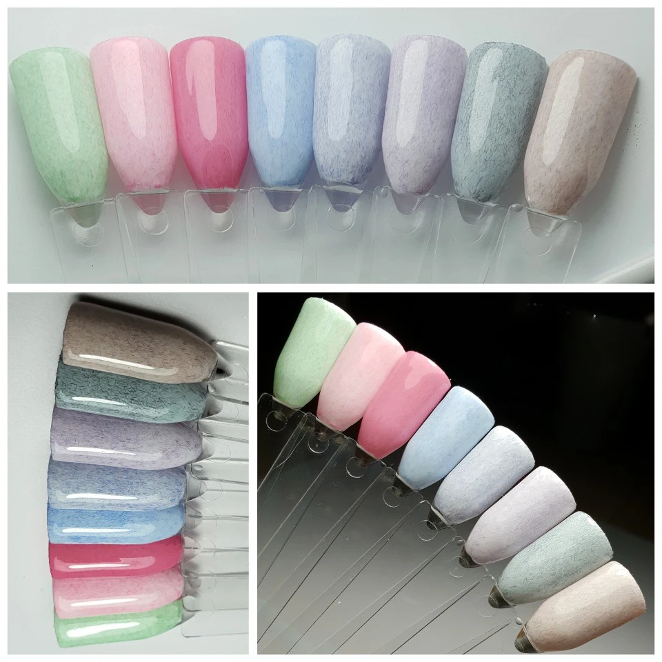

MONASI 12 Colors for Nail Art 5Ml Long Lasting Faux Fur Effect Nail Gel Soak Off UV LED Nail Art Fur Gel Polish