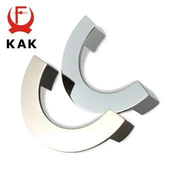 

KAK 5pcs Zinc Alloy Bright Chrome Modern Cabinet Handles Round Sliding Door Pulls Drawer Knobs Wardrobe Pulls Furniture Handle