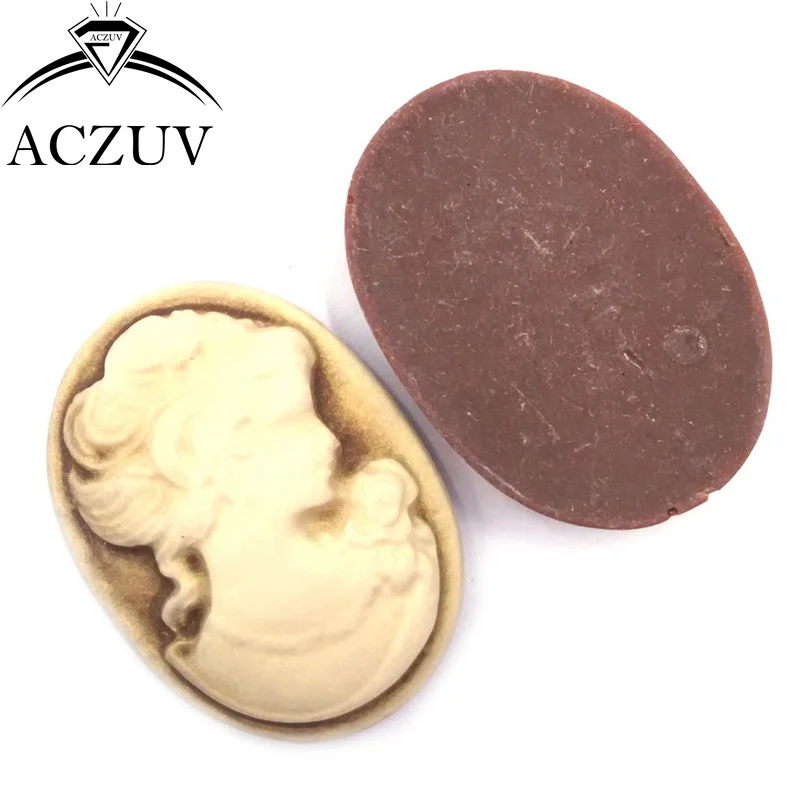 01 beauty lady cameo cabochons (5)