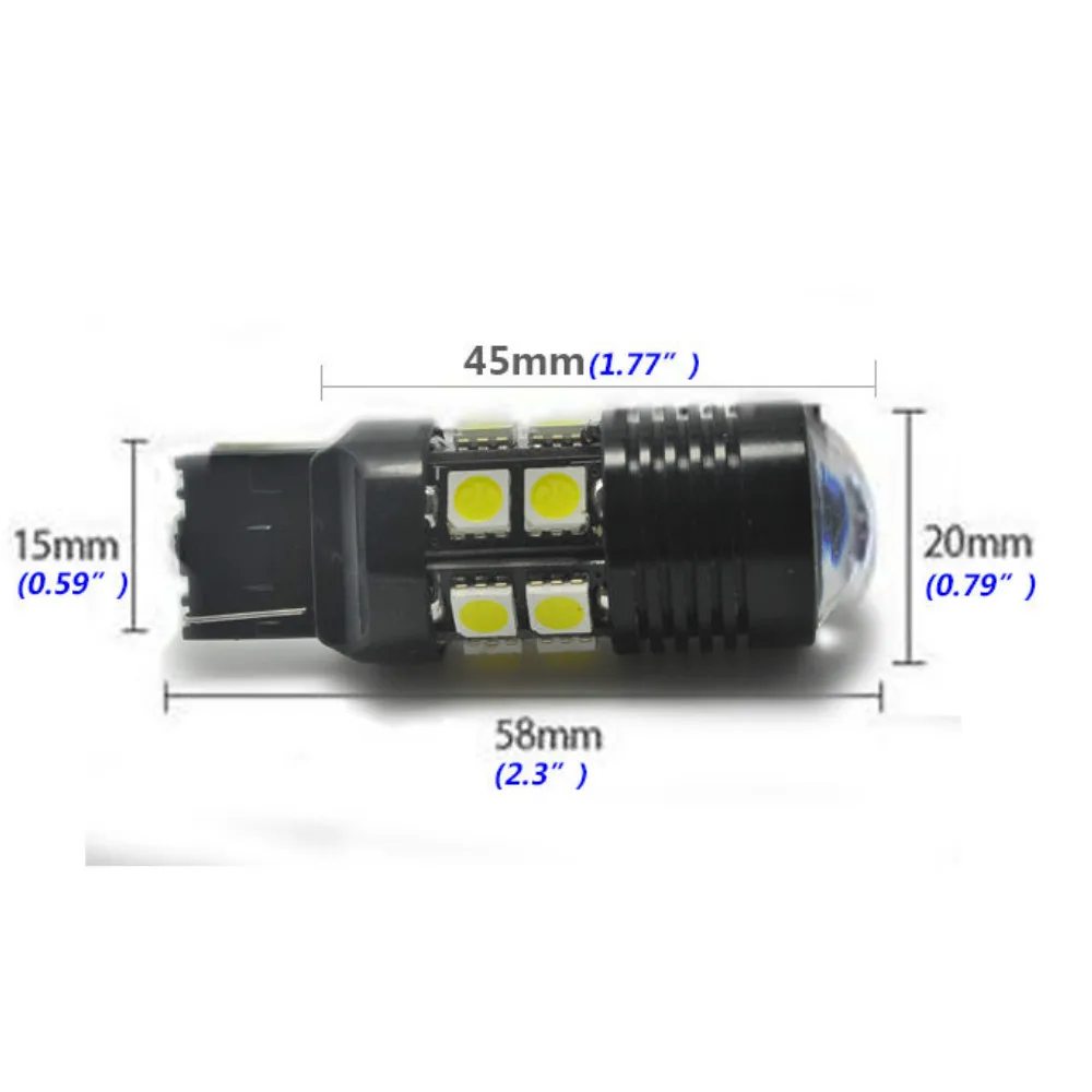 1 шт. белый 7440 992A W21W 12SMD высокой яркости светодиодные лампы резервные задние