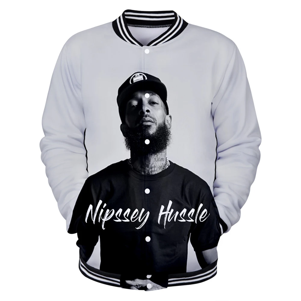 Preise 2019 3D Nipsey hussle Baseball uniform 2019 neue Männer Frauen frühling Casual Harajuku KPOP Baseball Jacke Hip Hop kleidung streetwear