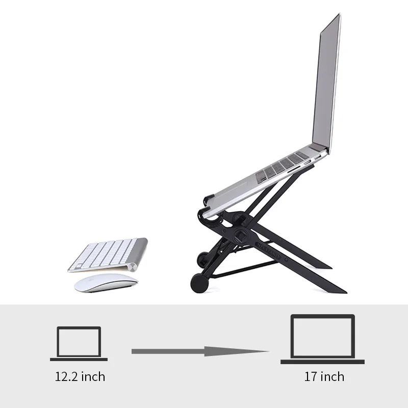 NEXSTAND K2 حامل كمبيوتر محمول حامل للطي مكتب المحمولة قابل للتعديل محمول Lapdesk مكتب Lapdesk حامل دفاتر الملاحظات