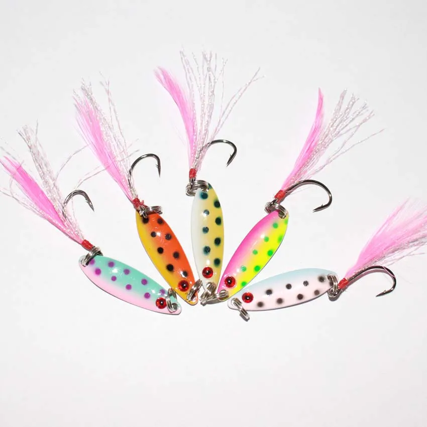 wholesale lure high quality 3g spoon bait 150pcs/lot fishing blade lure