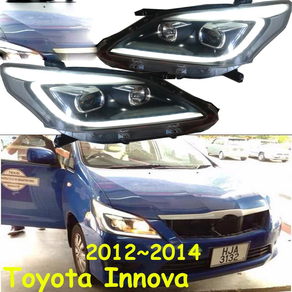 Автомобильные аксессуары 2 шт. передняя фара для Innova головной свет 2012~ Innova фара H7 BI ксеноновые фары с объективом для передней фары автомобиля