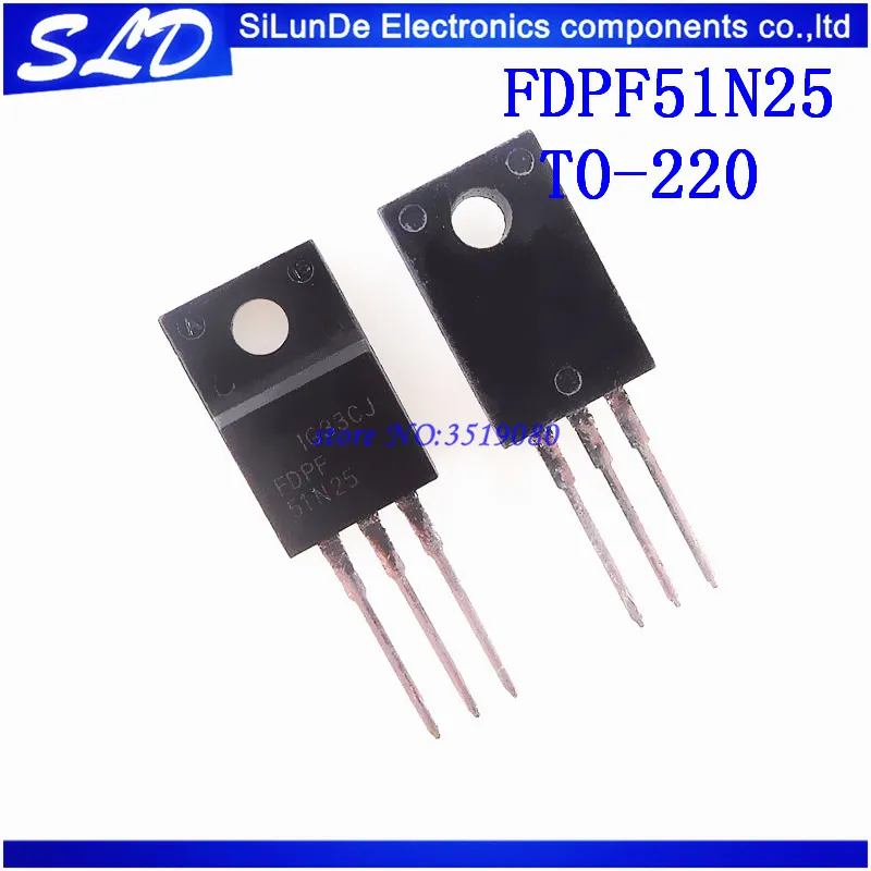 5 шт./лот FDPF51N25 51N25 51A 250V TO220F новый и оригинальный в наличии | Электроника