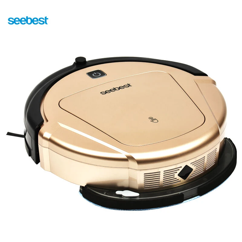 

Seebest D750 TURING 1.0 Gyroscope Navigation Robot Aspirador Robot Vacuum Cleaner with Ziazag Clean, Time Schedule, Wet Mopping