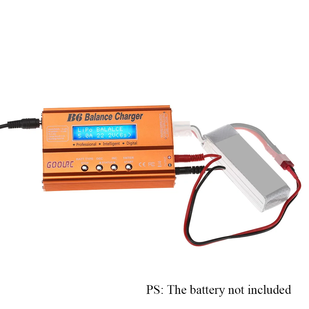 GoolRC B6 Mini Multi-functional Balance Charger Discharger for LiPo Battery Lilon LiFe NiCd NiMh Pb RC Battery RC Car Parts Dron (14)