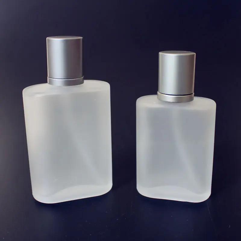 Download 10pcs 30ML 50ML square frosted glass spray bottles perfume packaging bottle refillable perfume ...