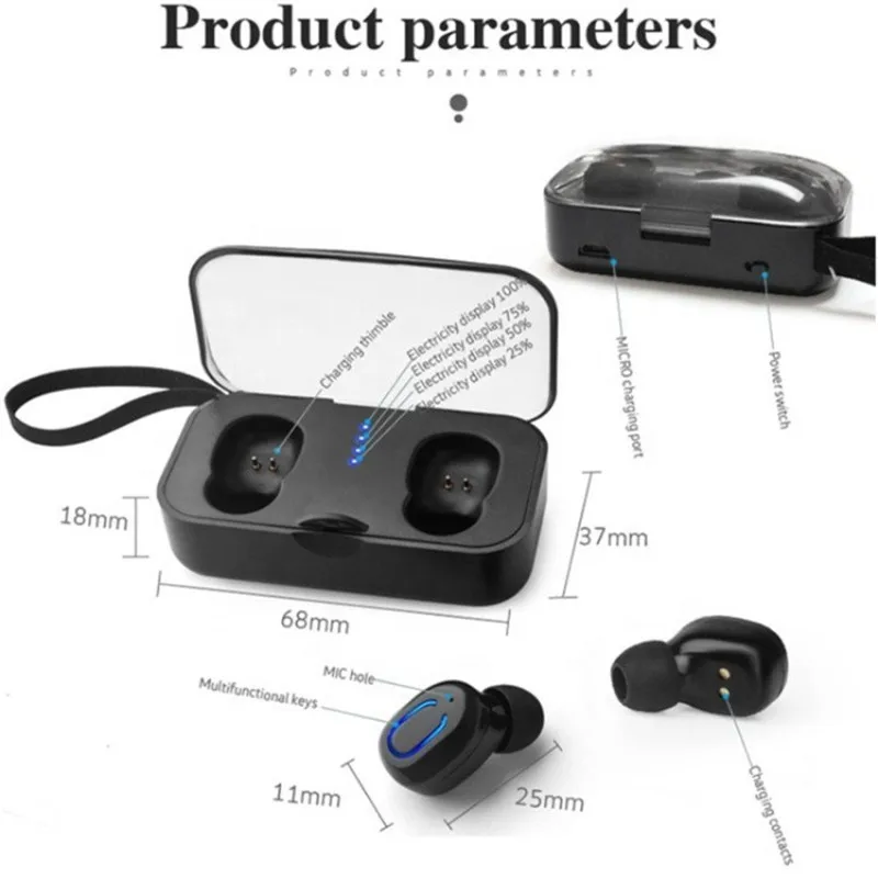 T18 TWS мини беспроводные наушники Bluetooth 5 0 с микрофоном беспроводная гарнитура для