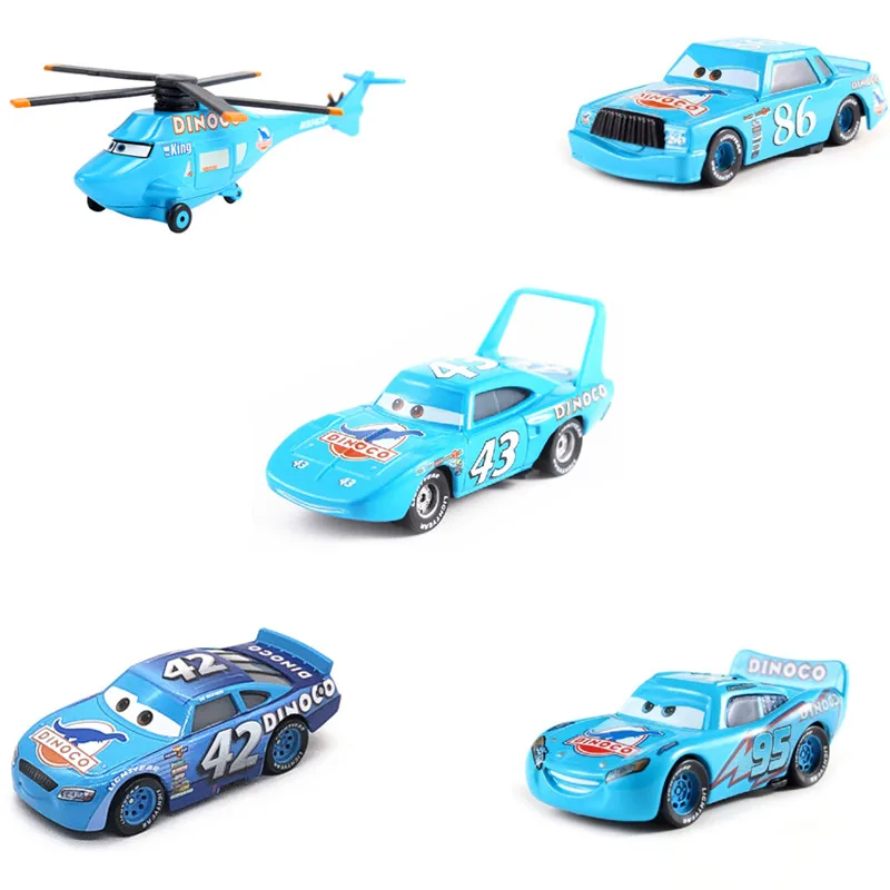 

Hot sale Cars disney Metal Alloy 1:55 Disney Pixar Cars 2 3 Lightning McQueen The Kings Ramirez Dinoco Toy Vehicle Gifts