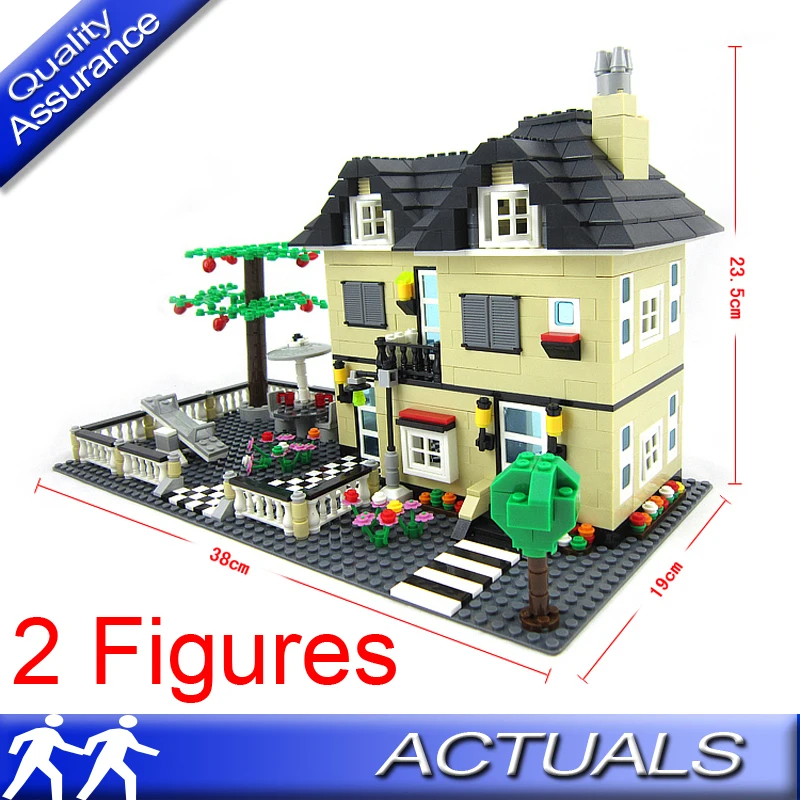 

Wange 34053 Compatible with Lego Architecture Large Garden Villa Building Blocks 3D Structure House Models Bricks Creative Toys