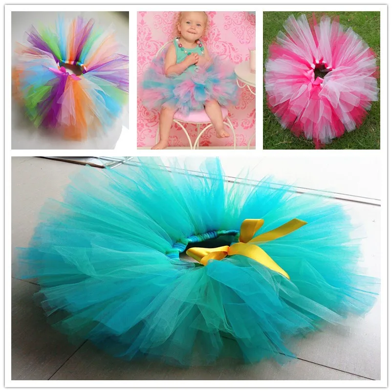 

Peacock Blue and green Tutu Skirt Girls Dance Tutu Skirt