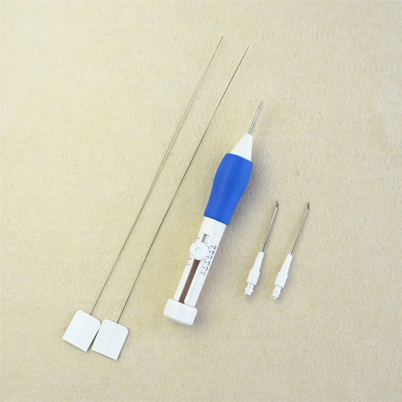 

6Pcs/Set Embroidery Pen 1.3/1.6/2.2mm Diameter Needles Threaders Clothing Knitting Punch Sewing Needle Tool MYDING