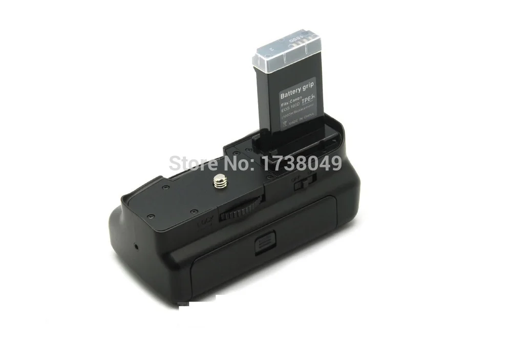 Battery Grip Pack for Canon EOS 100D Rebel SL1 DSLR Camera Use LP-E12 Battery White IR Remote Control 1x Grip