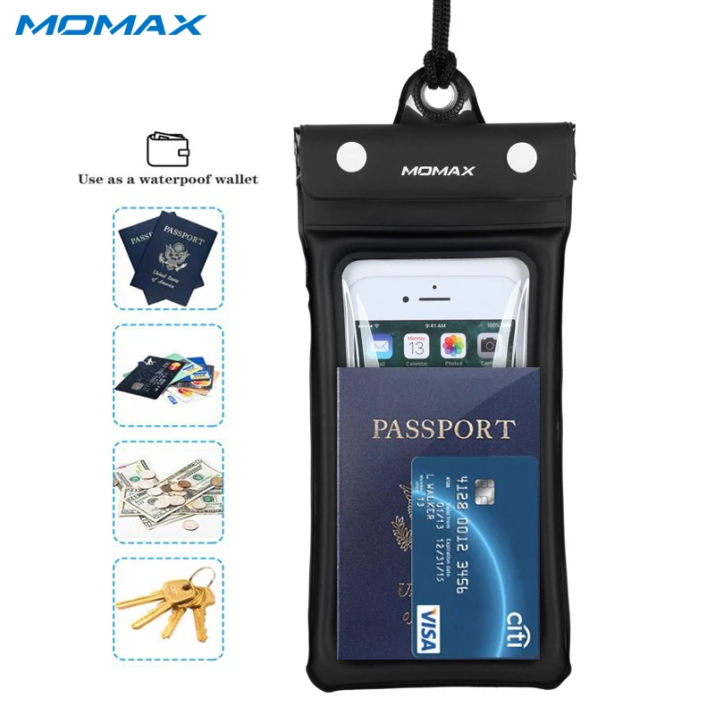 Momax Original Waterproof Pouch Universal Phone Bag for