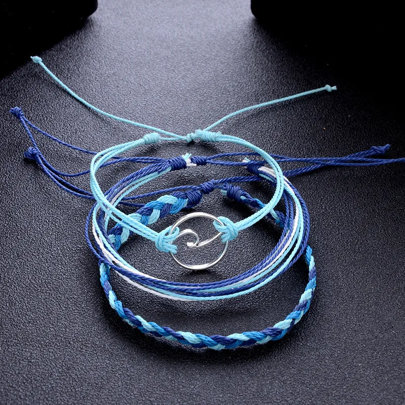 Boho Handmade Charm Bracelets & Bangles 3PCS/SET