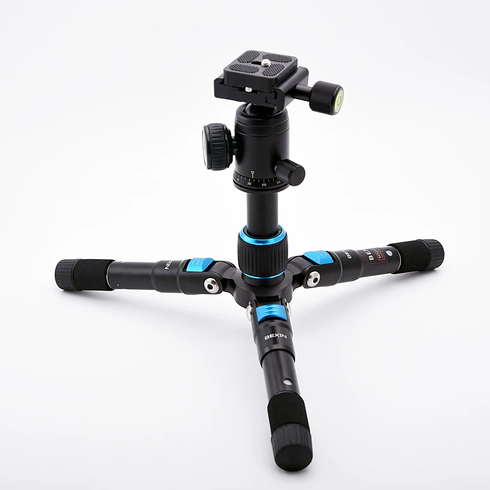 SETTO Portable Aluminum Tripod Compact Desktop Macro Mini Table Tripod