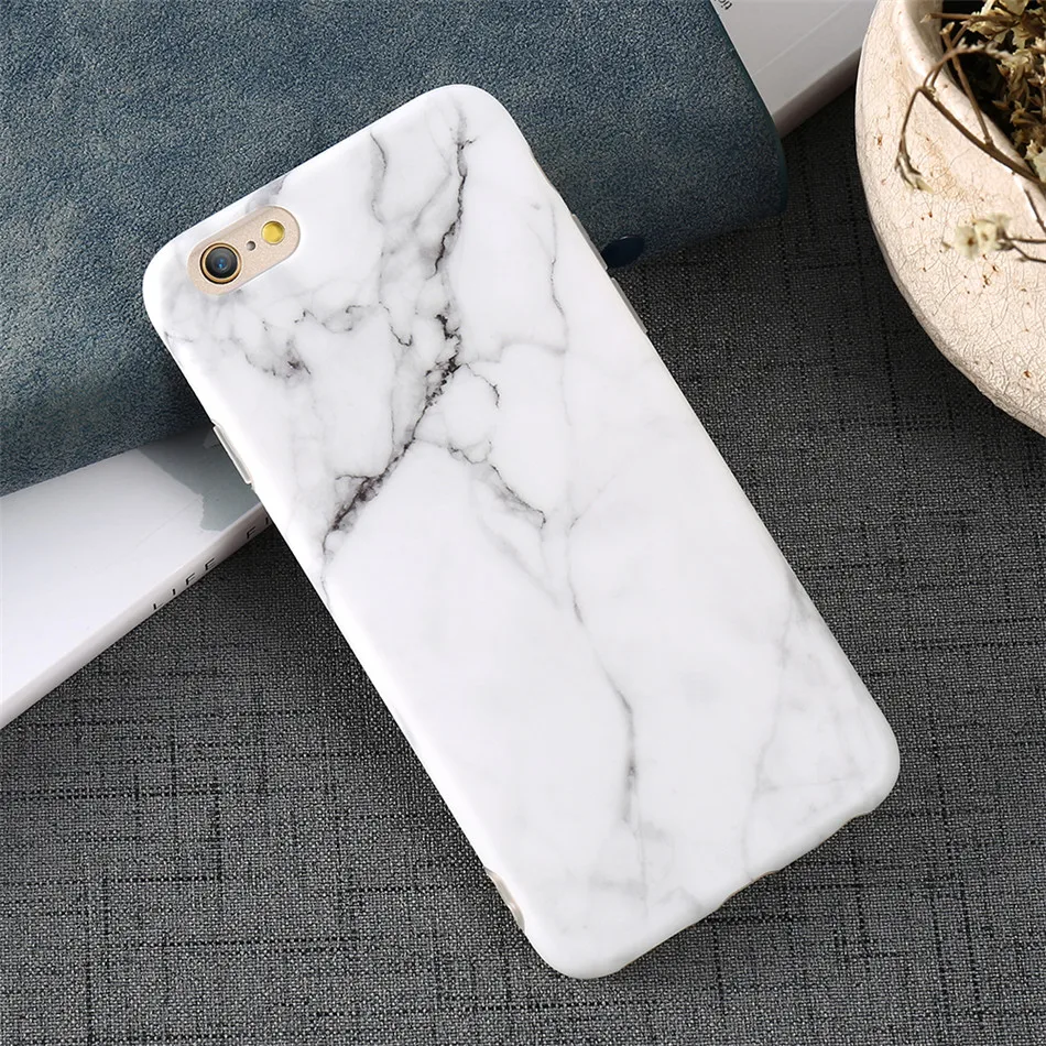 DOEES Classic Marble Silicone Phone Case For iPhone X 6 6S 7 7 Plus Black and White Pattern Protective Cover For iPhone 8 8 Plus (7)