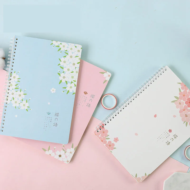 

2019 A5/B5 Student Weekly Planner Spiral Cute Notebook Diary Dotted Journal School Supplies Agenda Kawaii Travelers Notebooks