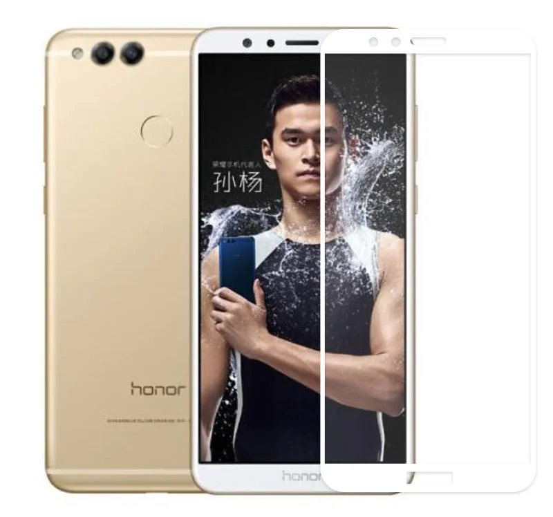 Honor 7X Thouport стекло для huawei Honor 7X защита экрана полная защитная пленка для huawei BND-L21 bnd-l22 L24 закаленное стекло - Цвет: White