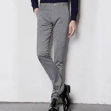 Большие размеры клетчатое серое приталенное Деловое платье для отдыха, брюки, осенняя новинка, Модный свадебный костюм, брюки