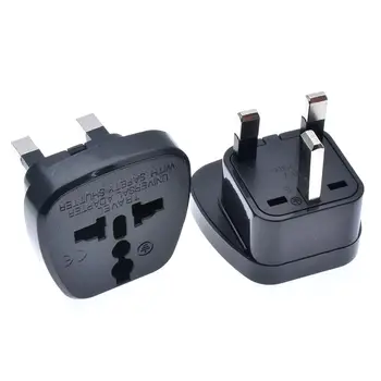 

1PCS full copper 13A 250V fused UK travel adapter outlet AU/UK/US/EU to UK plug socket power converter with safety door