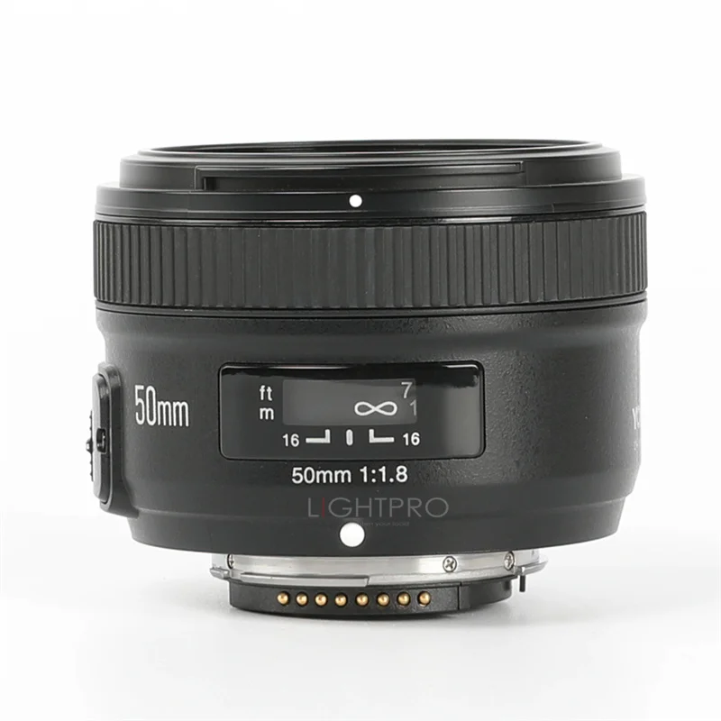 Объектив YONGNUO YN50MM F1.8 с большой апертурой и автофокусом полная Рамка как AF-S 50 мм f1.8 для Nikon D3300 D5300 D5100 D750 камера DSLR