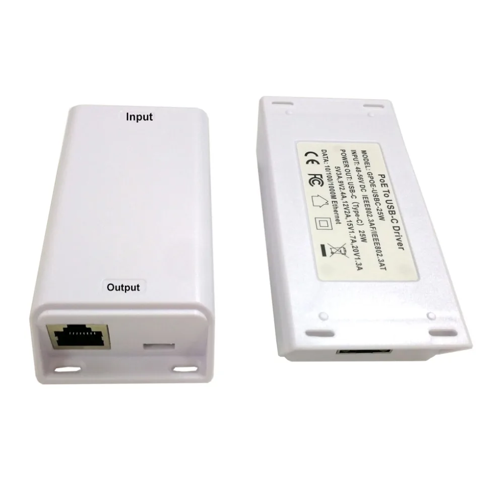 Gigabit POE splitter продлить мощность для usb Тип C устройства до 100 м гнездо IQ Macbook Google wi fi