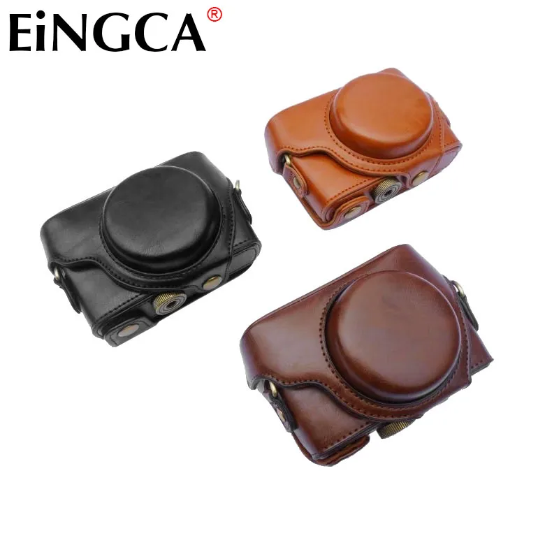 

Camera Video Bag PU Case Cover Pouch With Strap For Sony RX100 RX100II RX100III RX100IV RX100V Digital Camera