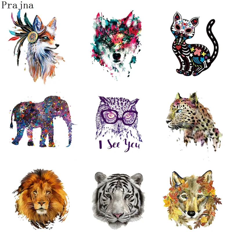 

Prajna Iron Tshirt Transfer Stickers Thermal Heat Transfer Patches Iron On Transfers Patches For Clothing Animal Patch Beast Boy