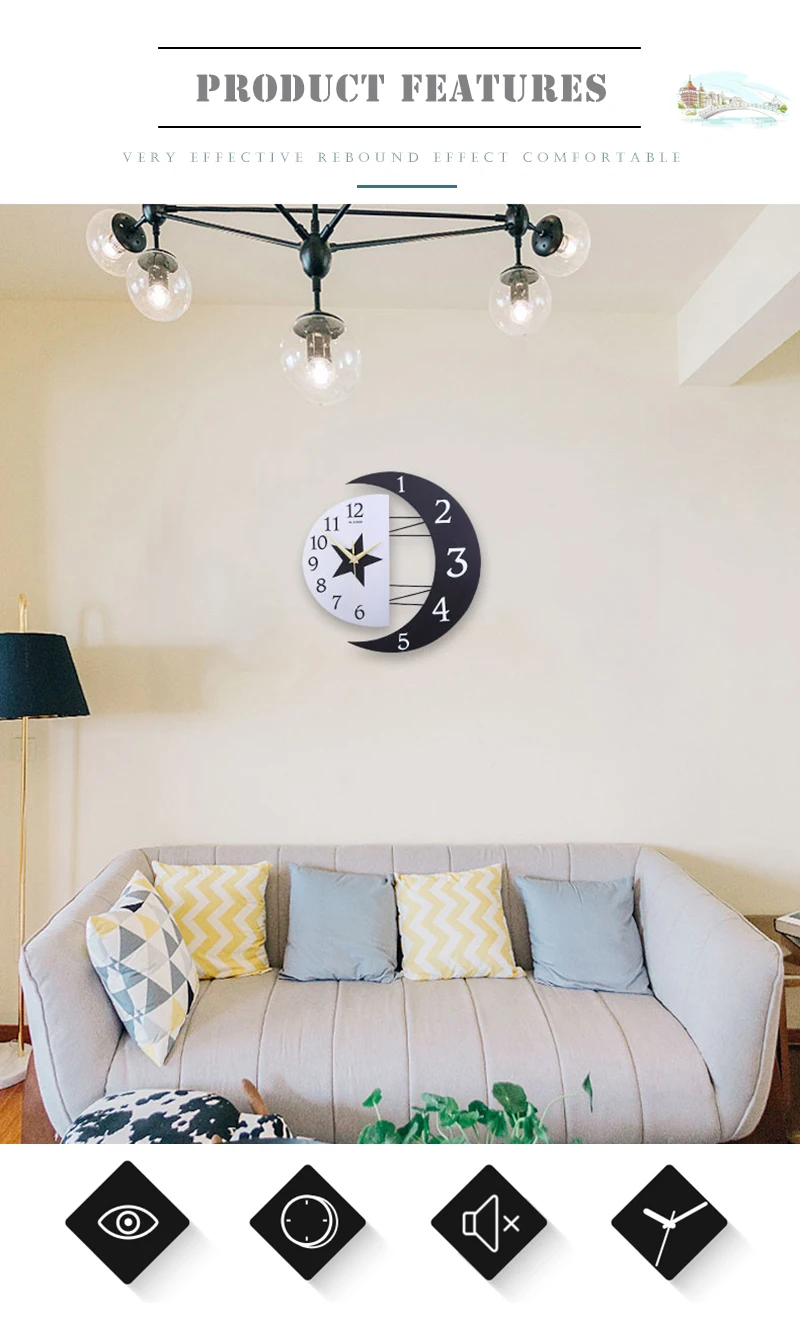 Large Digital Wall Clock (2)