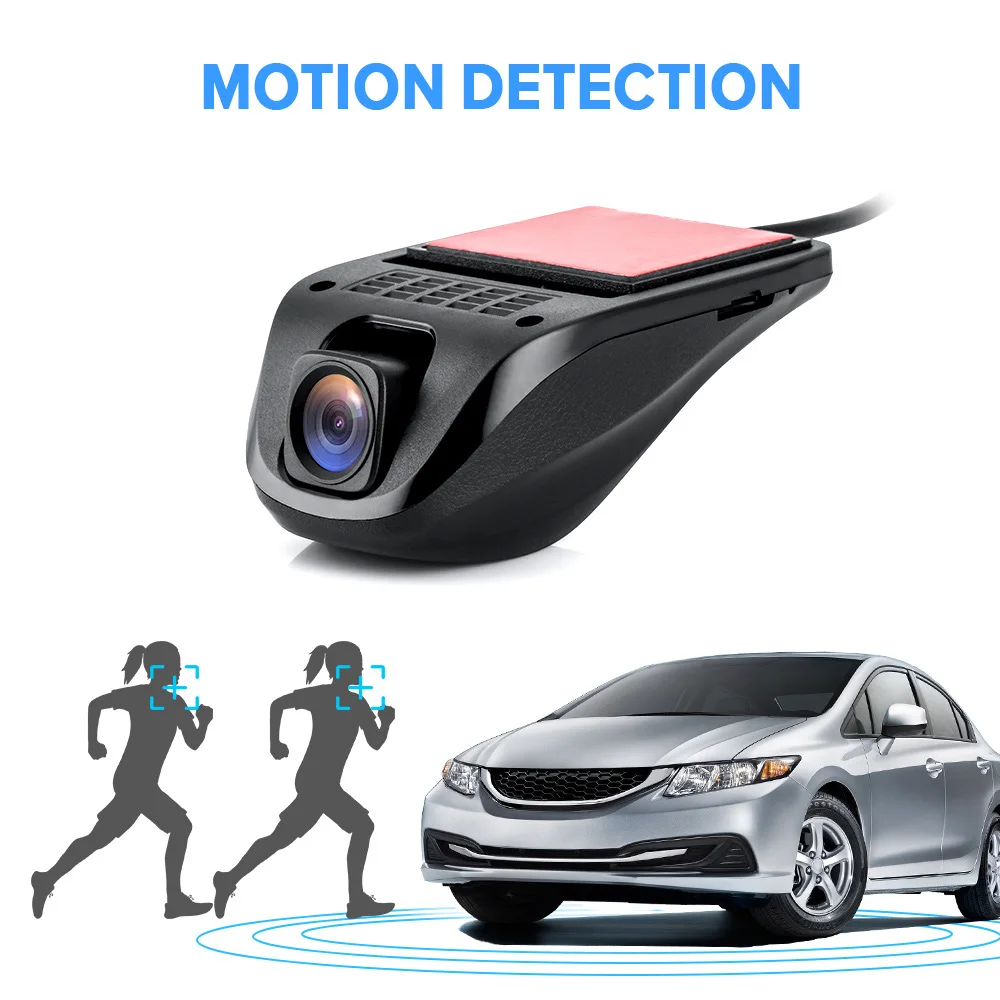 Car DVR Dash Cam USB DVR Camera Mini Portable Car DVR HD Night Vision Dash Cam Registrator Recorder Android 9 below system