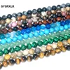 Natural Stone Agates Crystal Jades Tiger Eye Hematite Beads For Jewelry Making Diy Necklace Bracelet Material 4/6/8/10/12 MM ► Photo 1/6