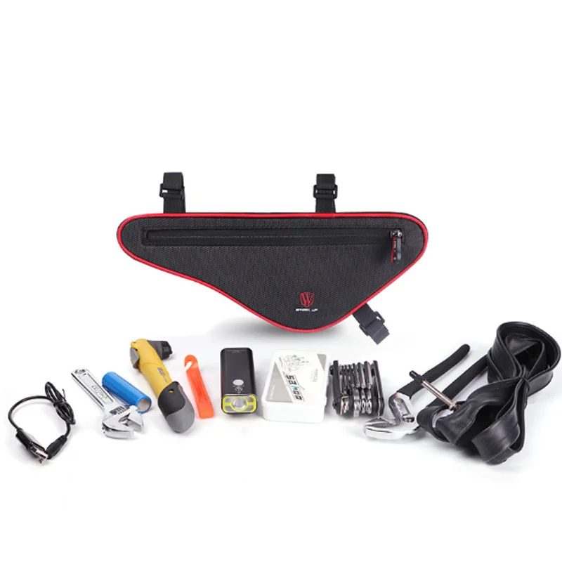 Excellent 2017 NEW Waterproof Outdoor Triangle Bicycle Front Tube Frame Bag 2017 New Reflective Large Capacity Nylon MTB Cycling Front Bag 2